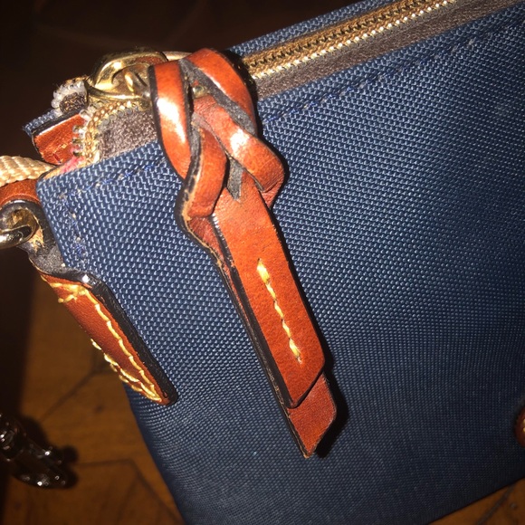 Dooney & Burke Navy Nylon Crossbody Pouchette - Picture 5 of 7